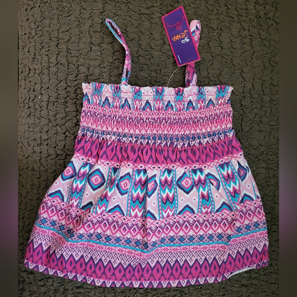 So Jenni, ruched pattern top with straps, Size 6, NWT